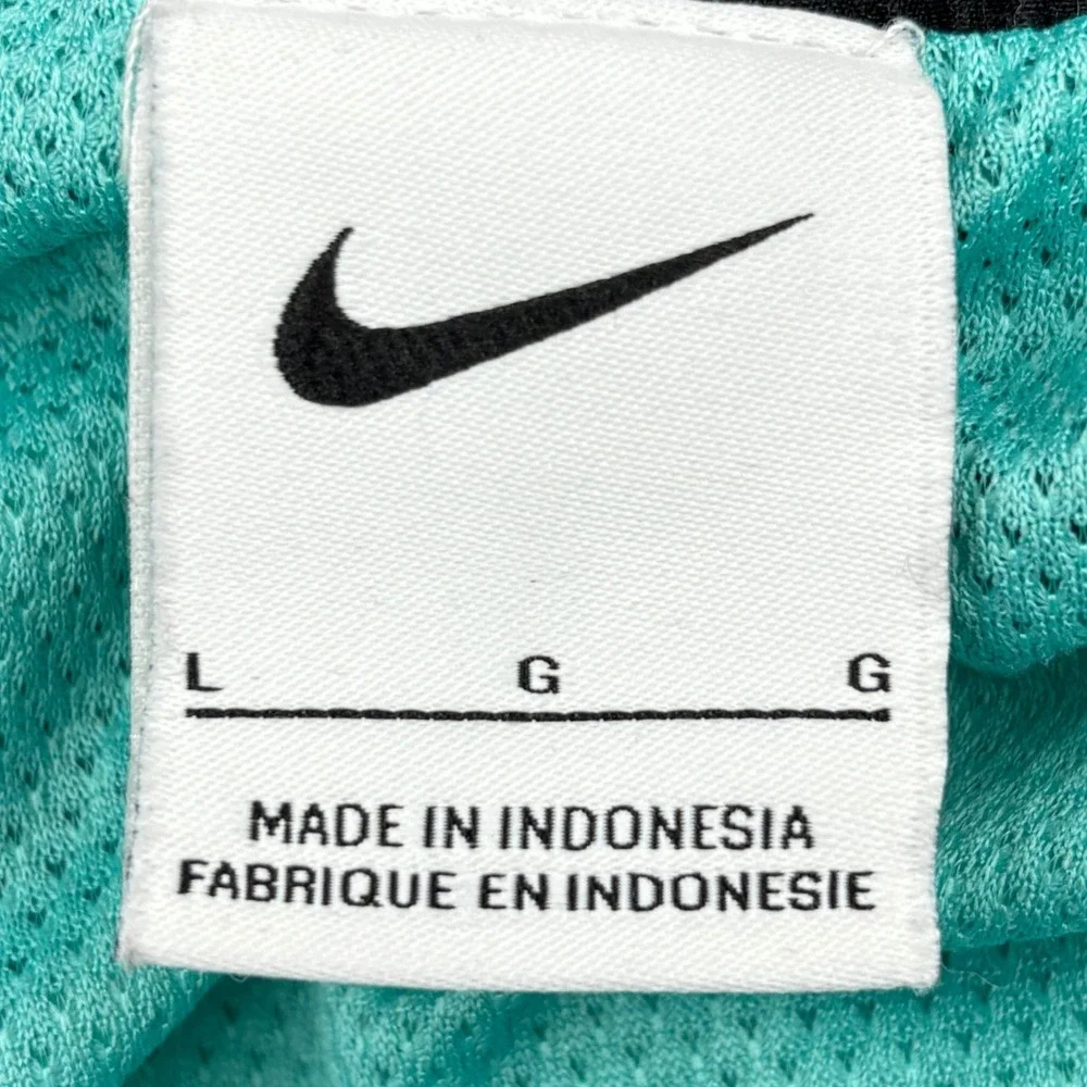 Nike Mens Large Teal Green Logo Taped Board Shorts Swim Trunks NESSC472 Large L